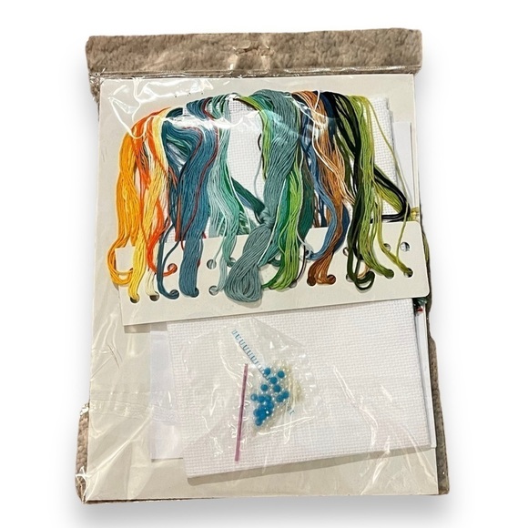 NEW Design Works Counted Cross Stitch Kit #2808 Peacock 14x14 Sealed Package - Picture 2 of 6